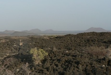 Volcanic cones near Barantu, NW of Dabbahu volcano