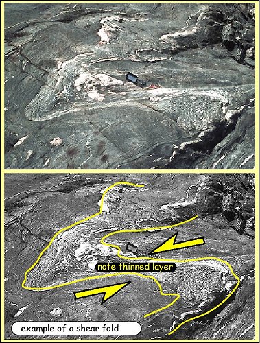 example of a shear fold