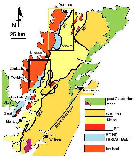 NW Scotland geological map