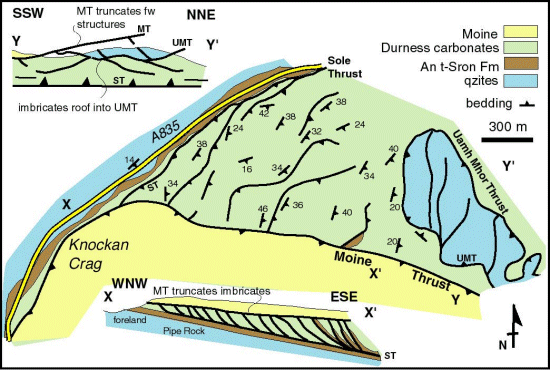 Knockan map