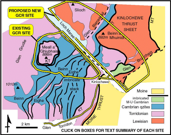 GCR location map