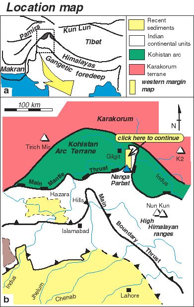 Location map of Nanga Parbat.